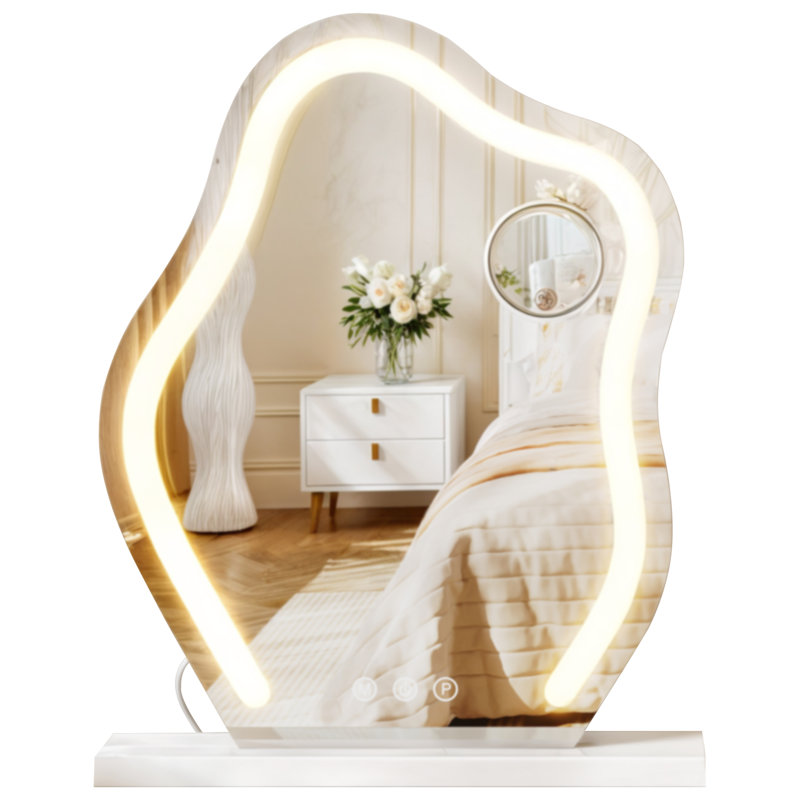 Adding lights to vanity mirror discount